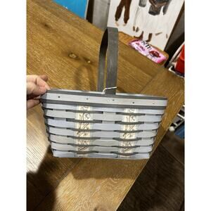 Longaberger Winter Fun Spring Basket - VERY RARE 2017 ski ice skating